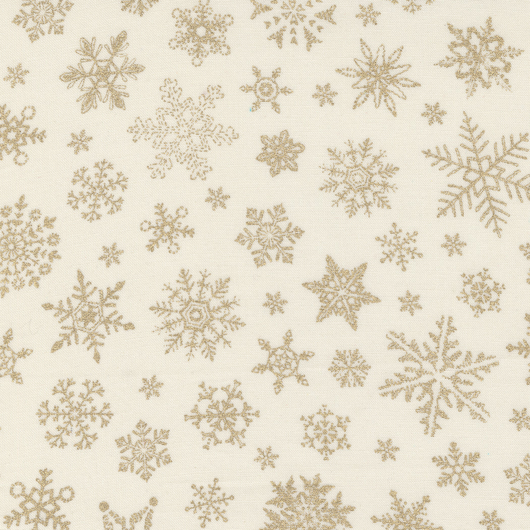Merry Manor Metallic : 33663-11M Cream : Moda