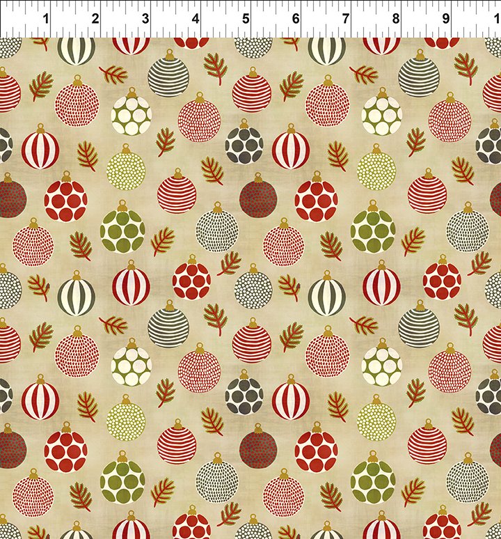 Christmas Cats by Jason Yenter : Ornaments in Multi : In the Beginning Fabrics