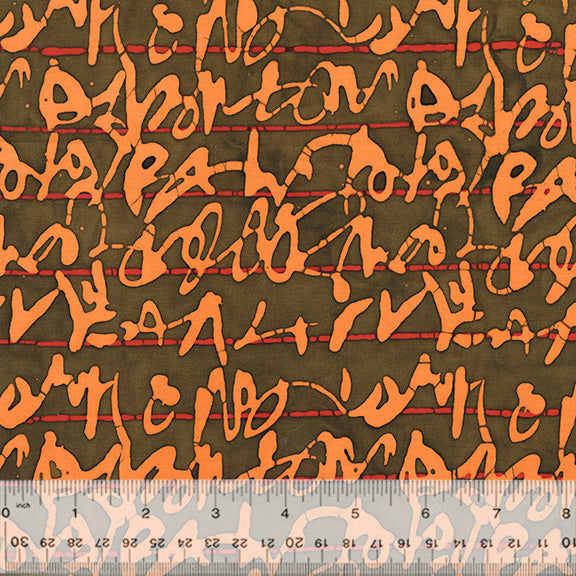 Stenographer's Notebook by Marcia Derse : Script in Squash : Windham : Batik