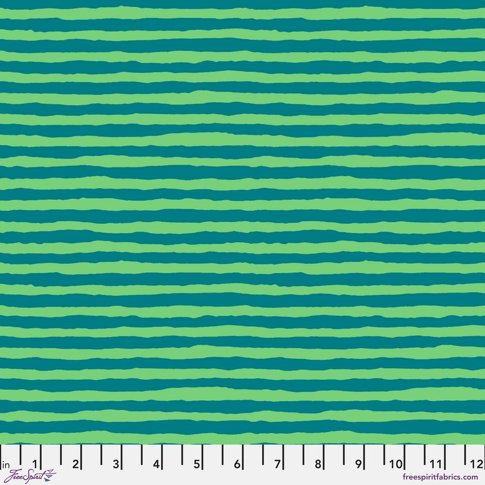 Brandon Mably : Comb Stripe in Teal : Free Spirit