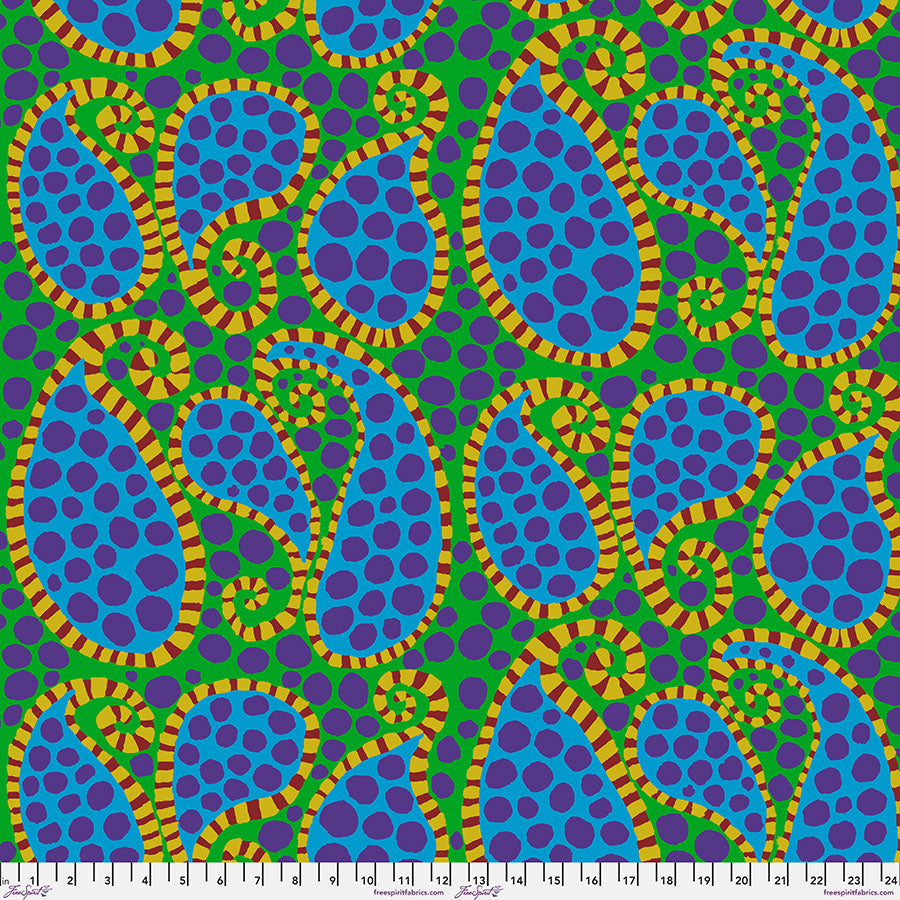 Brandon Mably : Paisley Dot in Green : Free Spirit