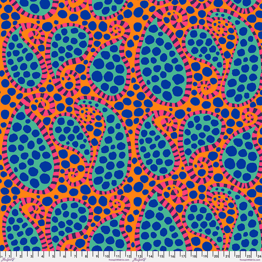 Brandon Mably : Paisley Dot in Orange : Free Spirit