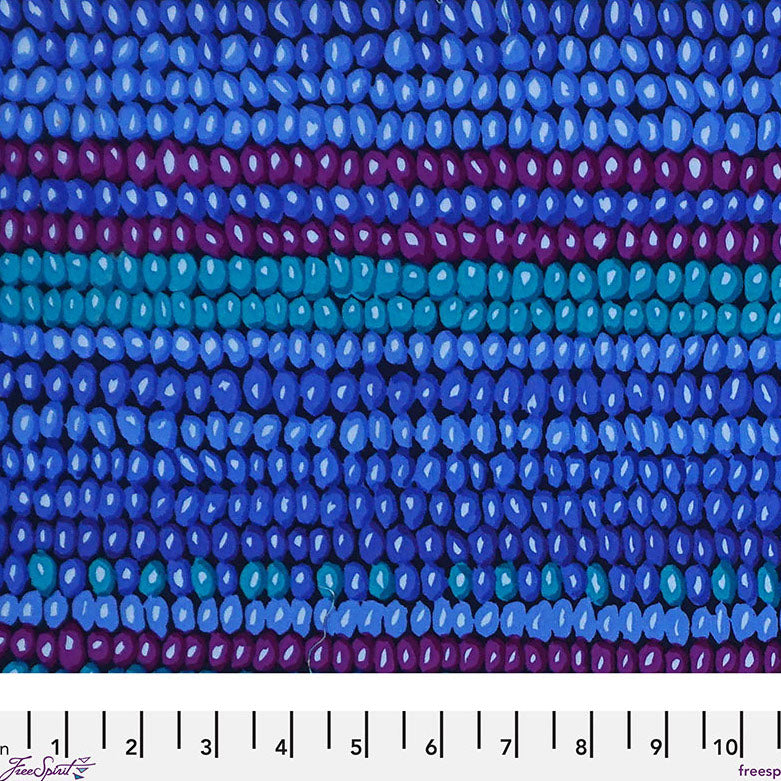 Vintage by the Kaffe Fassett Collective : Bead Stripe in Cobalt : Free Spirit