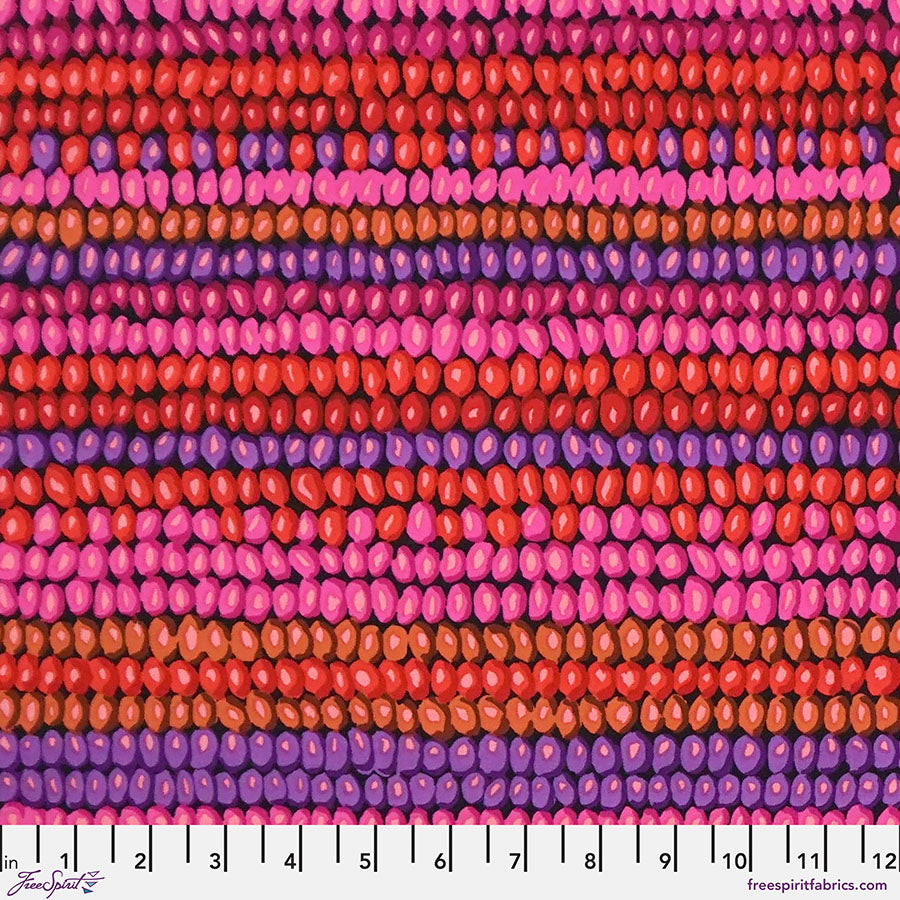 Vintage by the Kaffe Fassett Collective : Bead Stripe in Magenta : Free Spirit