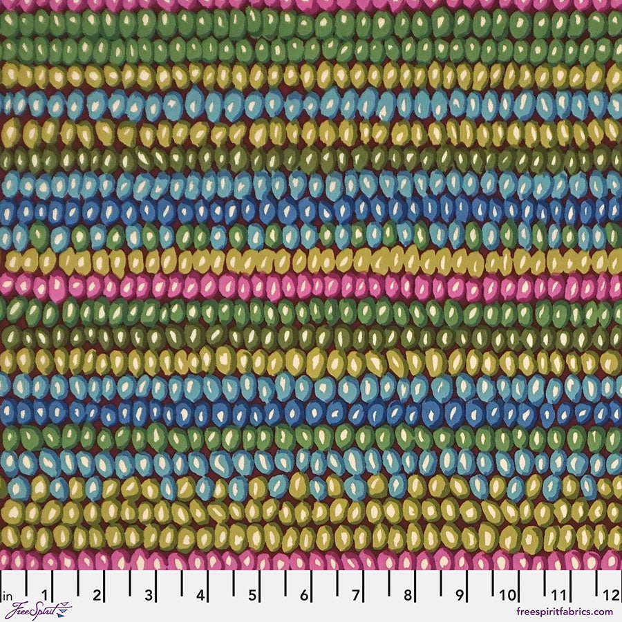 Vintage by the Kaffe Fassett Collective : Bead Stripe in Moss : Free Spirit
