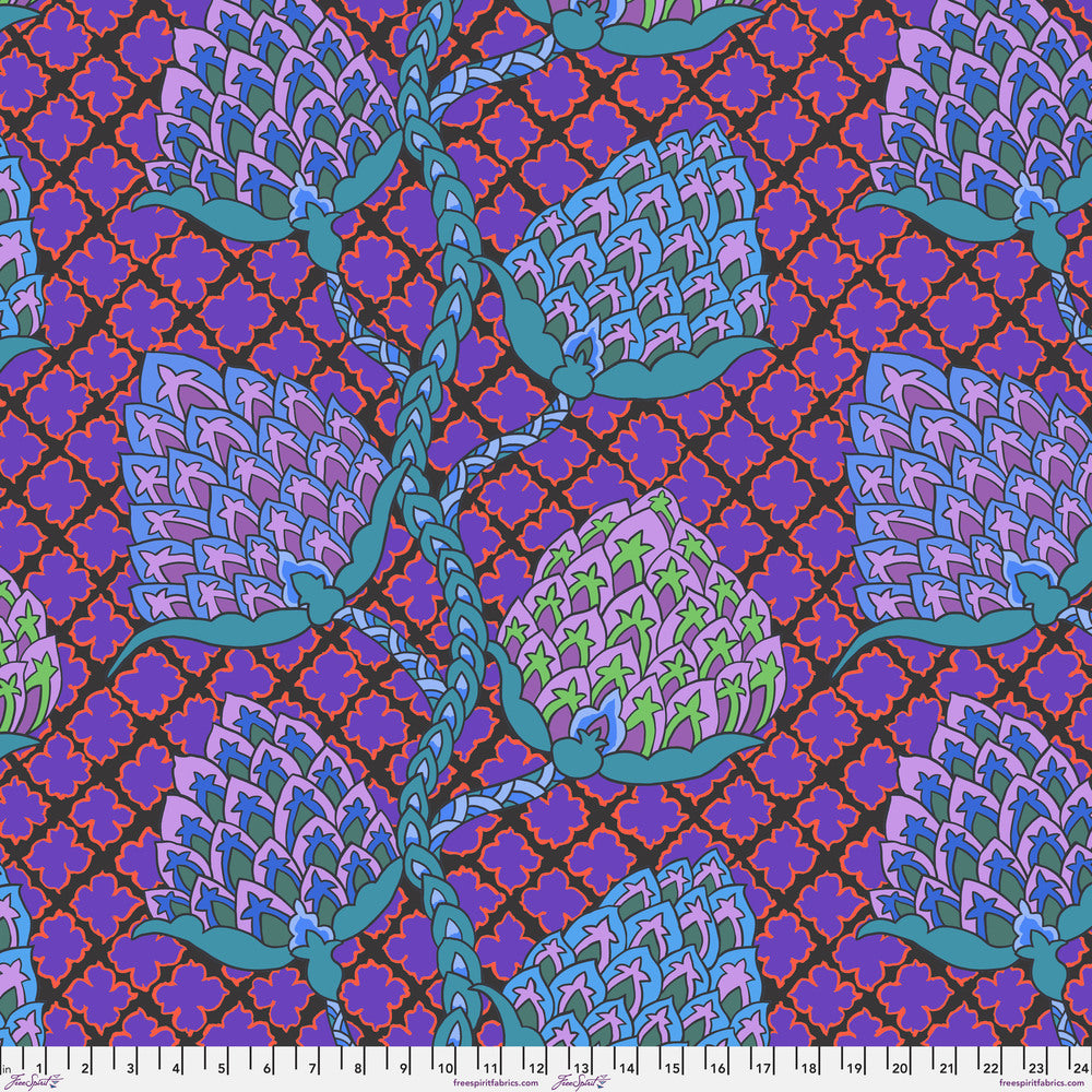 Kaffe Fassett : Paisley Flower in Blue : Free Spirit