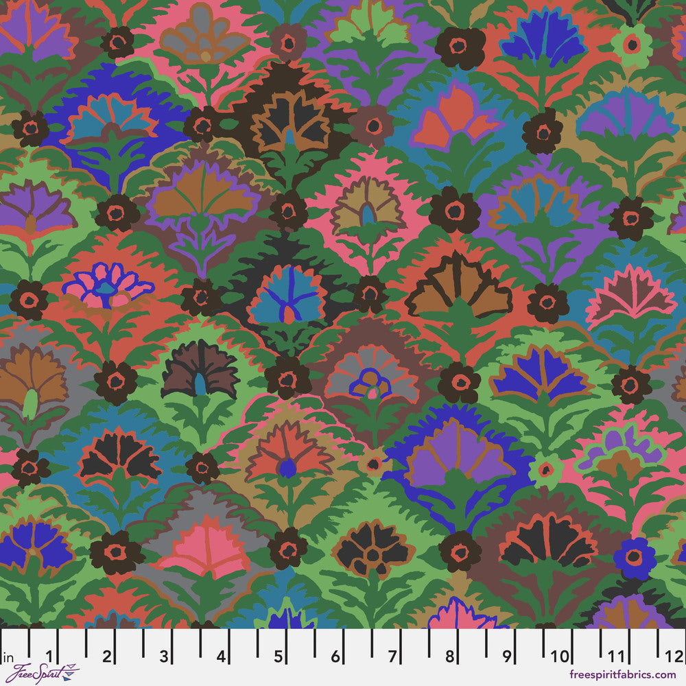 Kaffe Fassett : Step Flower in Dark : Free Spirit