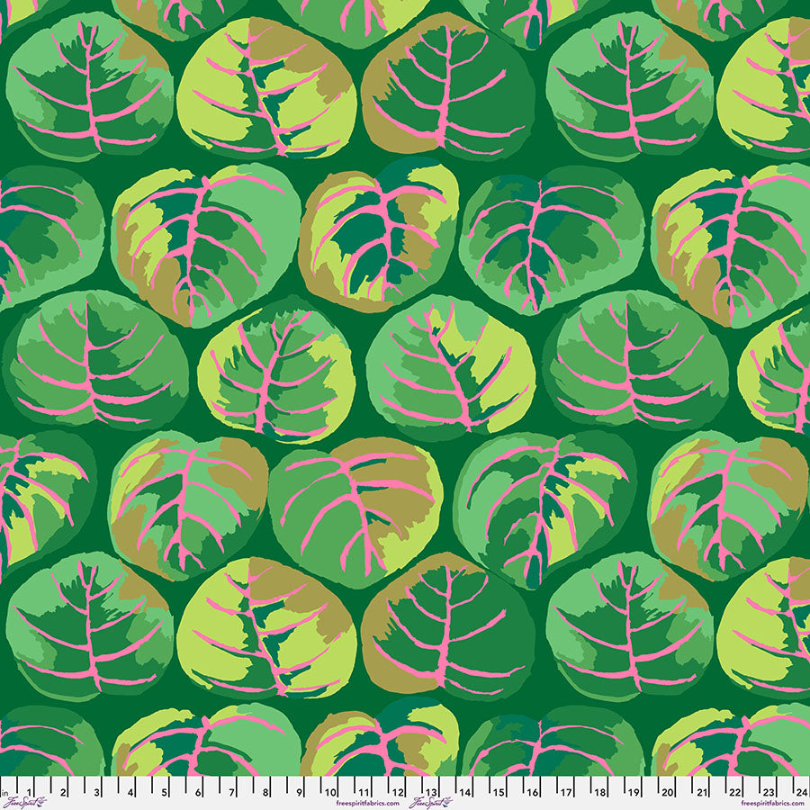 Kaffe Fassett : Palm Leaves in Green : Free Spirit
