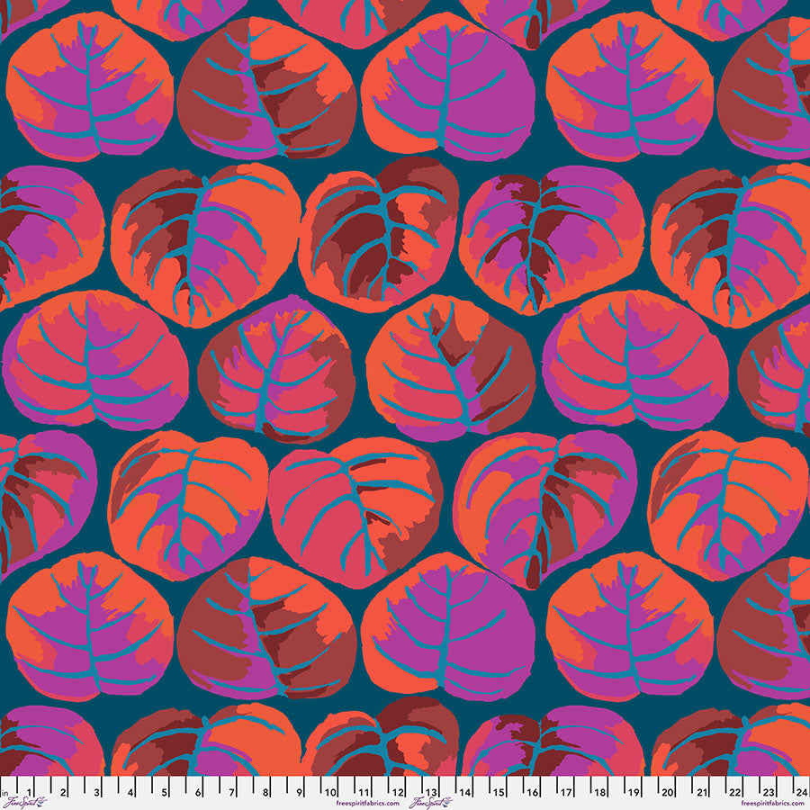 Kaffe Fassett : Palm Leaves in Red : Free Spirit