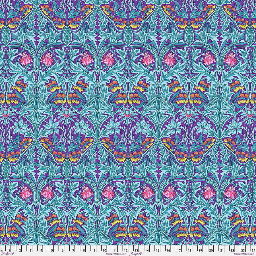 Kaffe x Morris & Co : Bluebell in Purple : Free Spirit