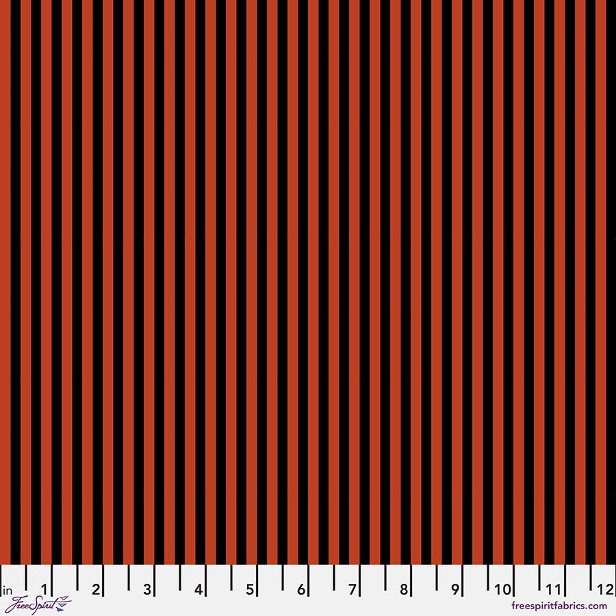 Mystic Moonlight by Rachel Hauer : Stripe in Orange : Free Spirit