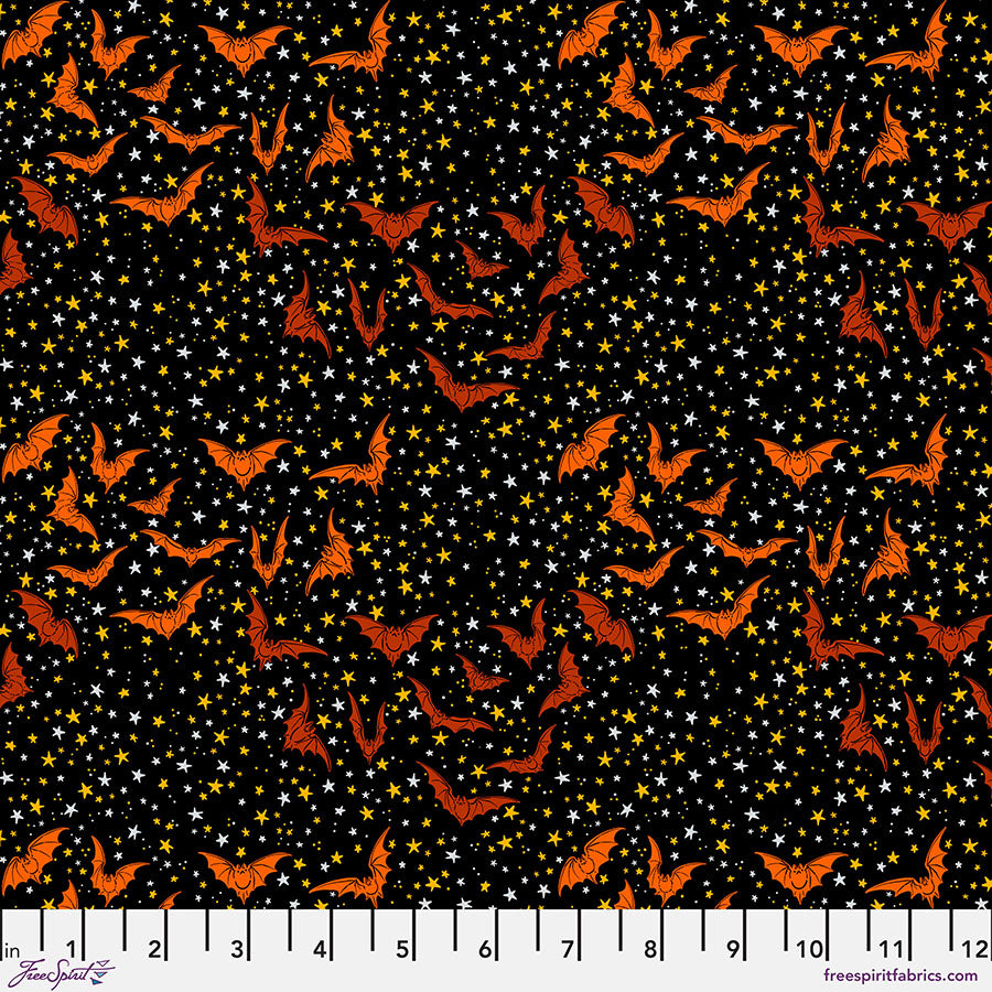 Costumes and Cobwebs by Club Hauer : Ditsy Bats in Black : Free Spirit