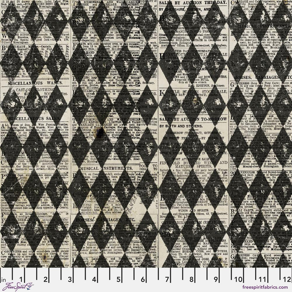 Frightful by Tim Holtz : Harlequin in Black : Free Spirit