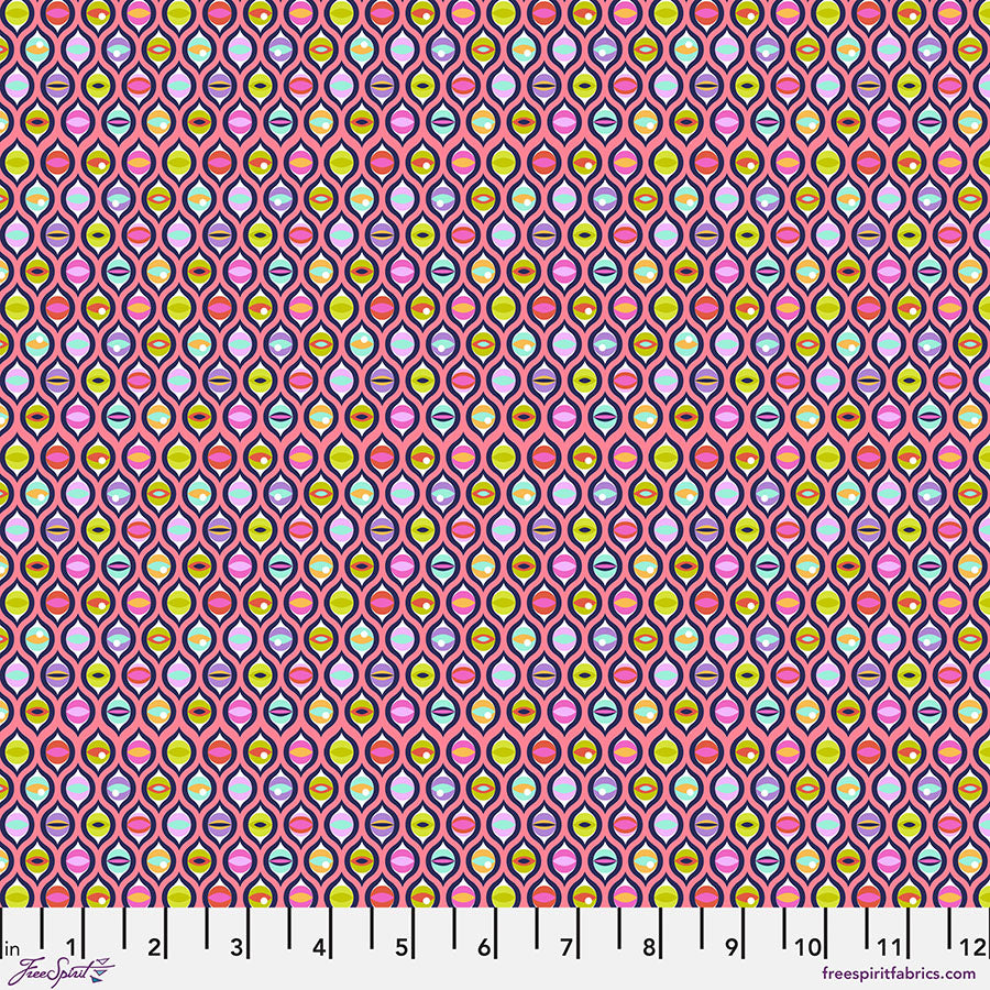 Tabby Road Deja Vu by Tula Pink : Cat Eyes in Prism : Free Spirit