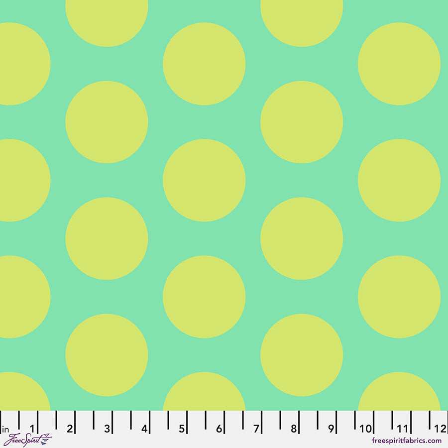 ROAR! by Tula Pink : Dinosaur Eggs in Mint : Free Spirit