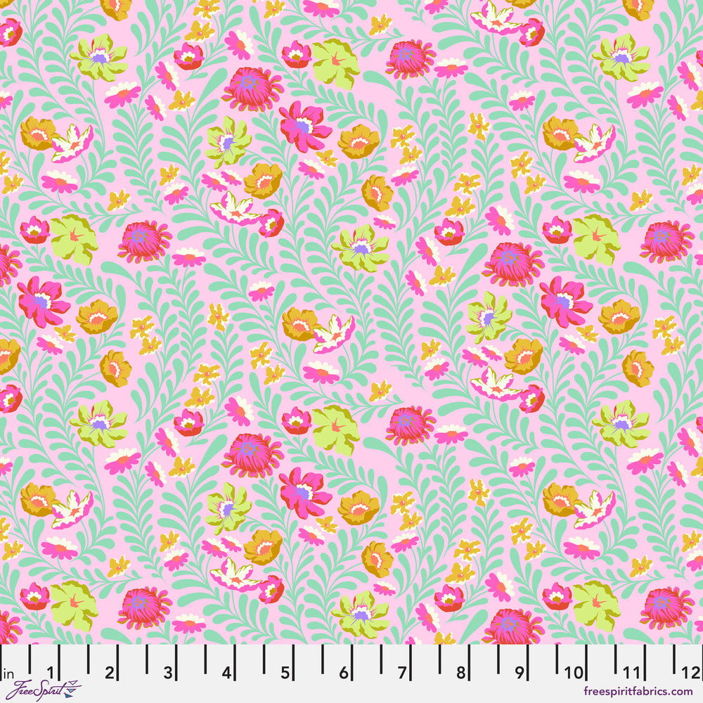 Untamed by Tula Pink : Flowerfield in Lunar : Free Spirit