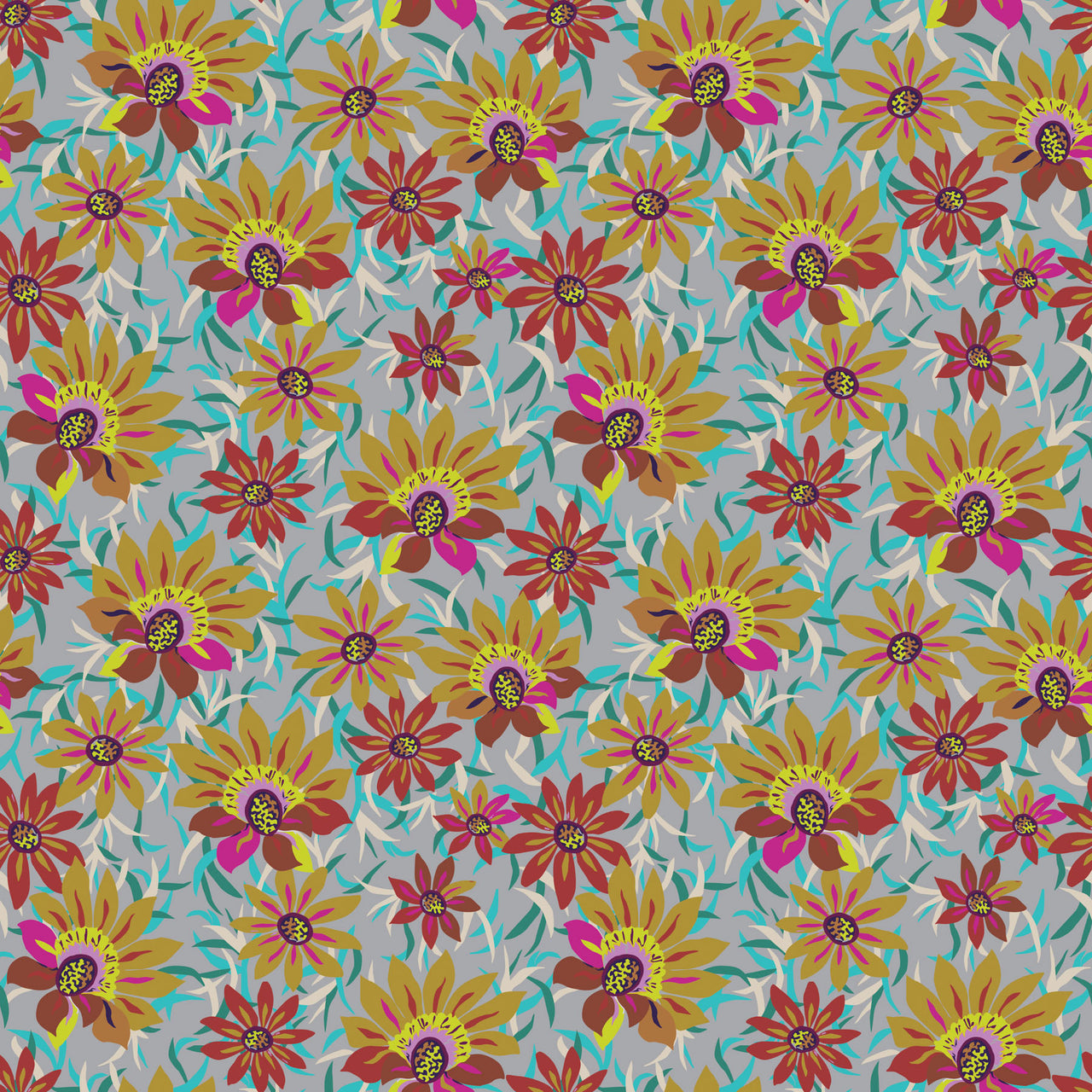 Trade Winds by Kathy Doughty : Treasure Flower in Dusk : Figo : Rayon