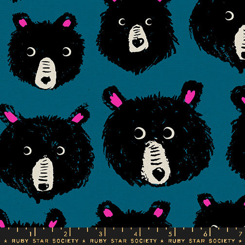 Teddy and the Bears by Sarah Watts : Teddy and the Bears in Thunder : Ruby Star Society : Canvas