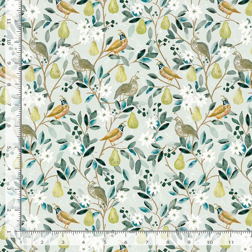 Best In Snow by Clara Jean Designs : Partridge in a Pear Tree in Multi : Dear Stella