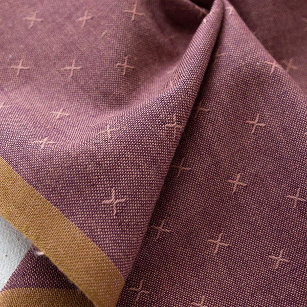 Sproutlet Fabric Print in Mulberry from Gloaming by Shelley