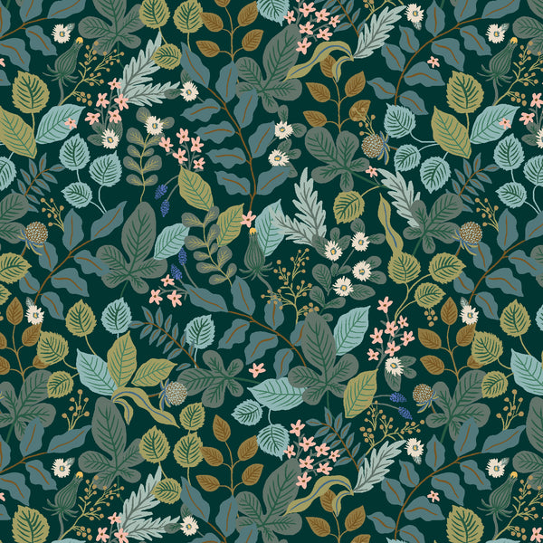Vintage Garden by Rifle Paper Co : Verte in Hunter : Cotton and Steel