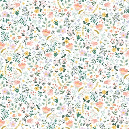Curio by Rifle Paper Co : Bramble Fields in White : Cotton and Steel