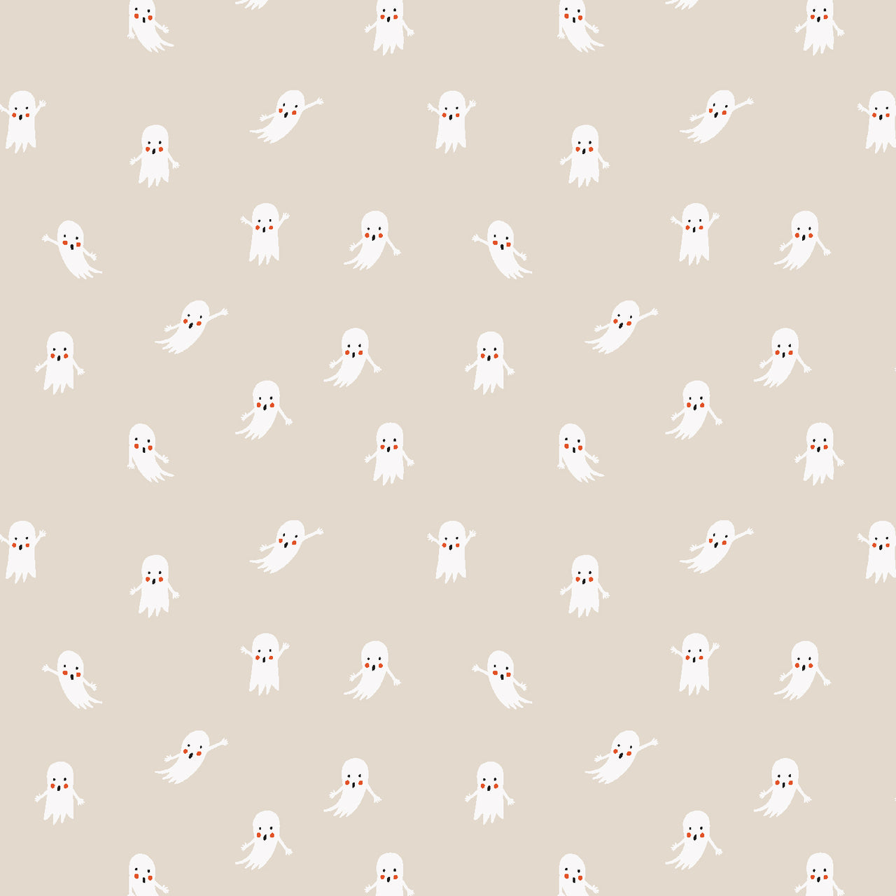 Halloween by Rifle Paper Co : Ghosts in Linen : Cotton and Steel