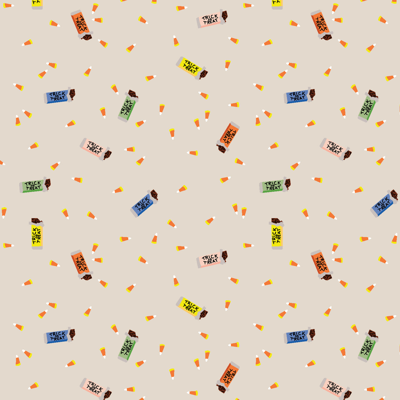 Halloween by Rifle Paper Co : Trick or Treat in Linen : Cotton and Steel