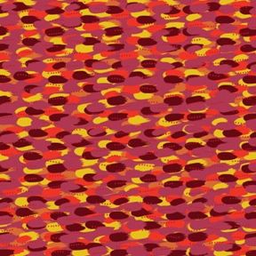 Bush Medicine in Red by Joeleen Loy : M & S Textiles