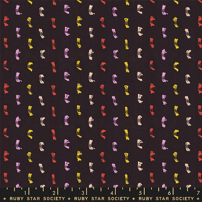 Warp Weft Honey by Alexia Abegg : RS4012-15 Black : Ruby Star Society