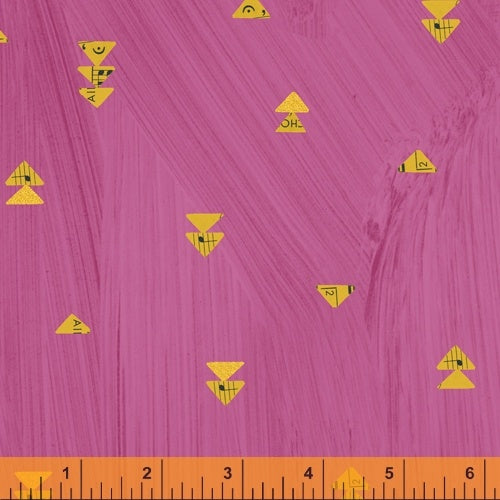 Wish by Carrie Bloomston : Floating Triangle in Hot Pink : Windham