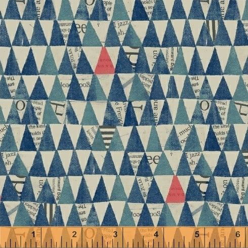 Wonder by Carrie Bloomston : Stacked Triangles in Navy : Windham