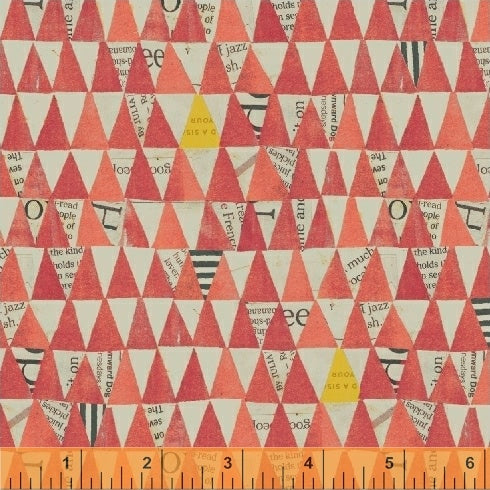 Wonder by Carrie Bloomston : Stacked Triangles in Watermelon : Windham