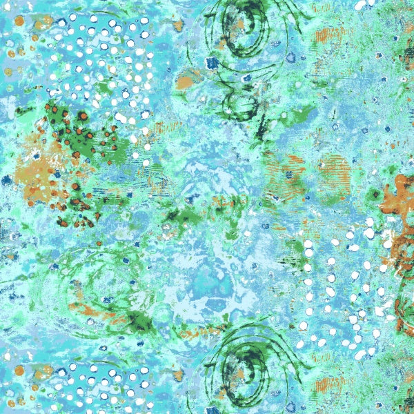 Spotted Graffiti by Marcia Derse : 52814D-4 Sea Glass : Windham