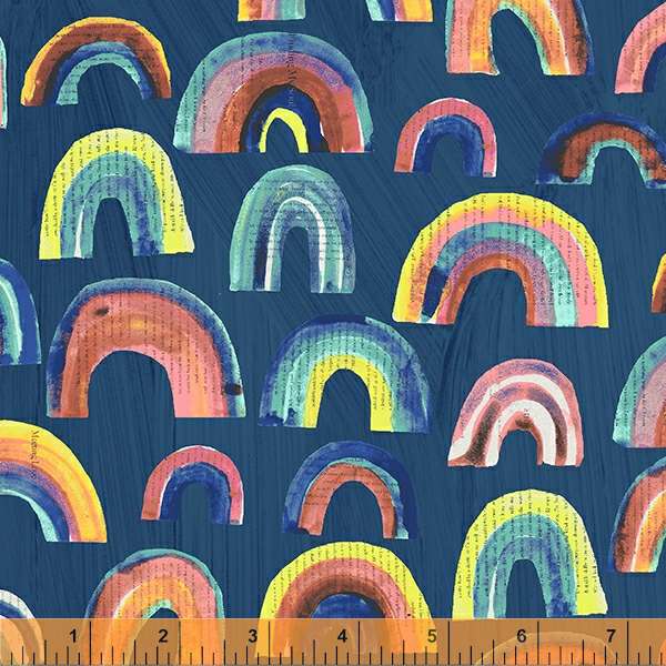 Happy by Carrie Bloomston : Paper Rainbows in Indigo : Windham