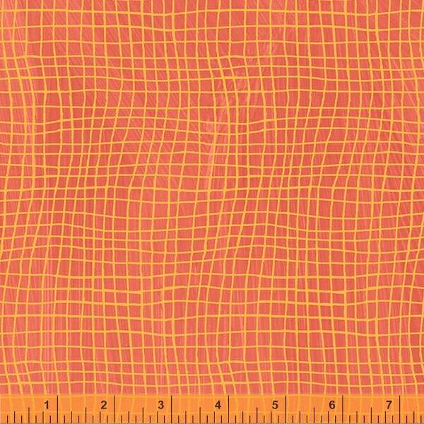 Happy by Carrie Bloomston : Windowpane in Watermelon : Windham