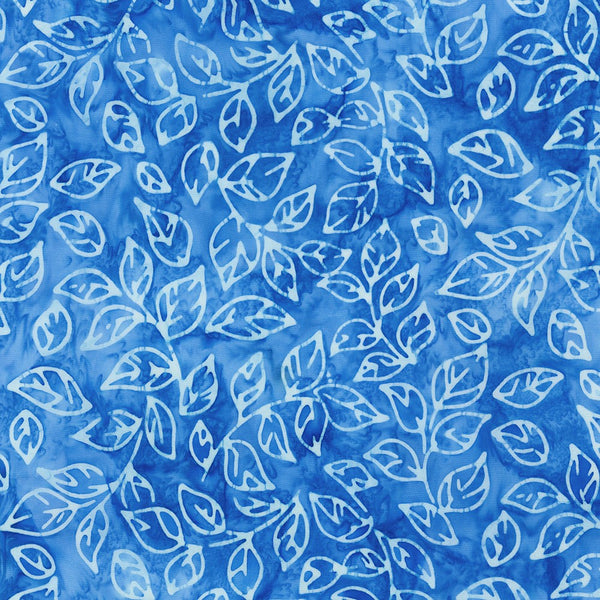 Artisan Batiks : Floral Wave : AMD-21624-82 Blue Jay : Robert Kaufman
