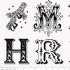 All About Christmas by Janet Wecker Frisch : Typography in White : Riley Blake : Panel