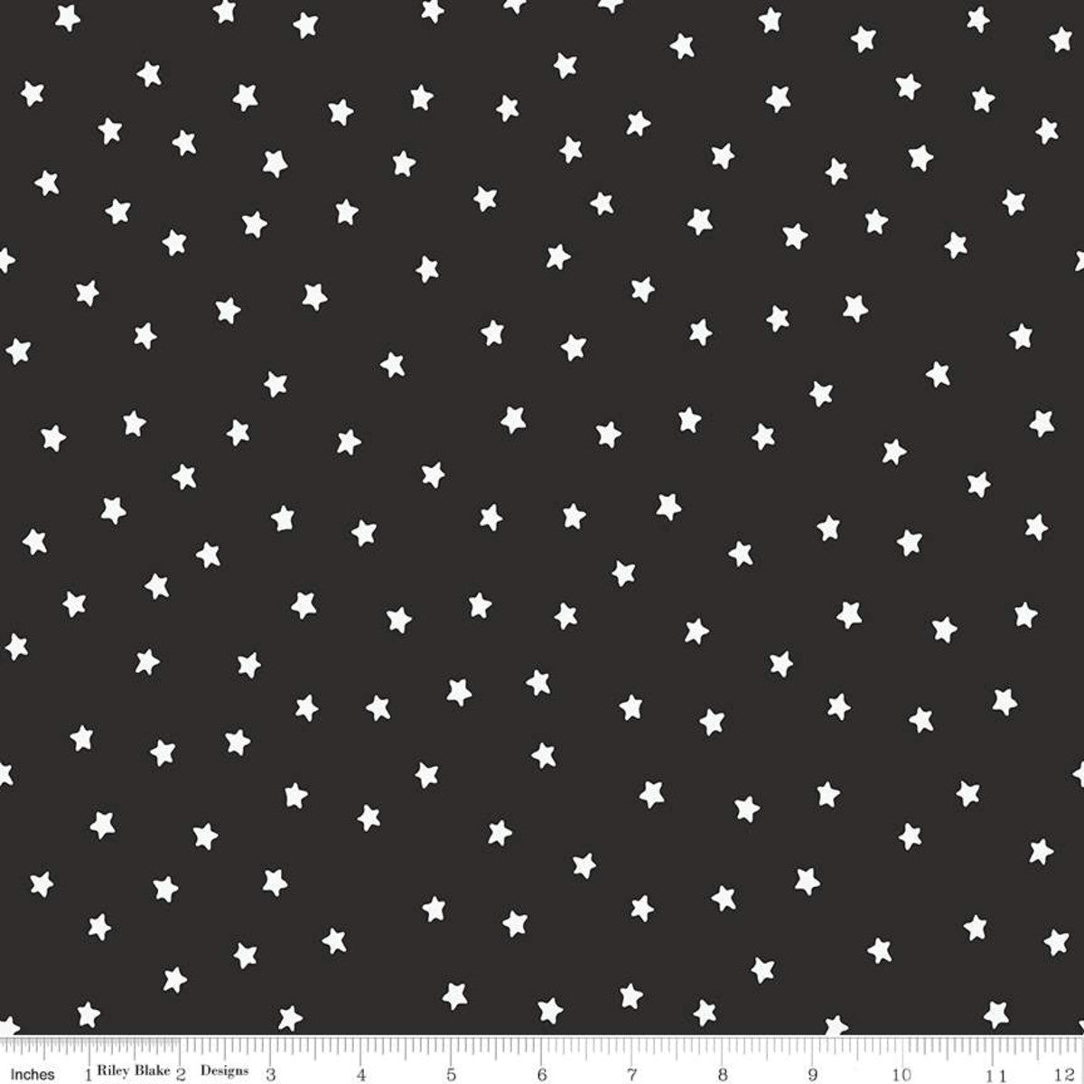 All About Christmas by Janet Wecker Frisch : Stars in Charcoal : Riley Blake