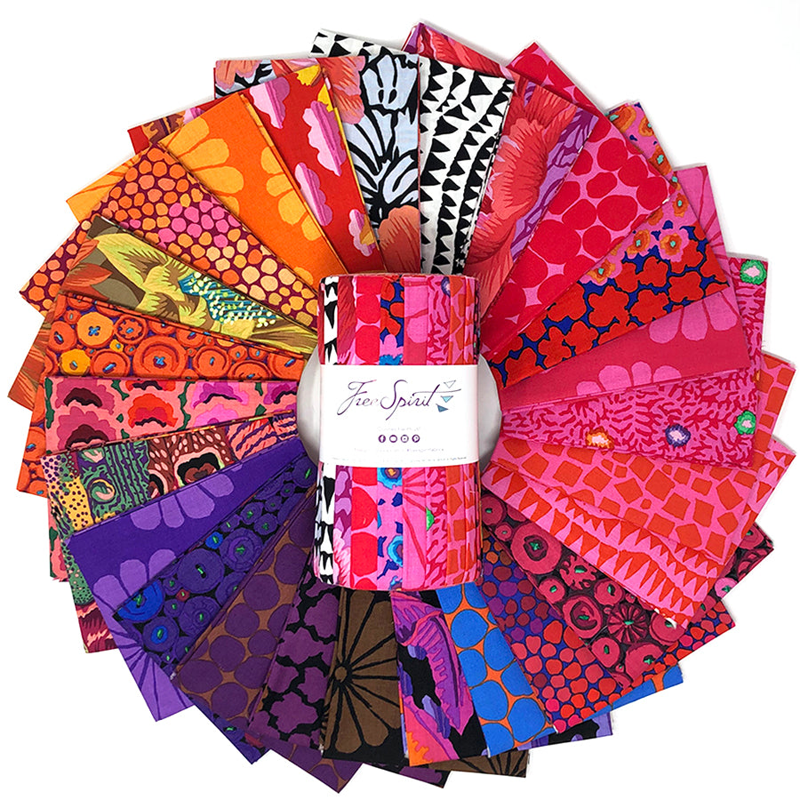 Kaffe Fassett Collective : February 2021 Design Strip in Hot : Free Spirit