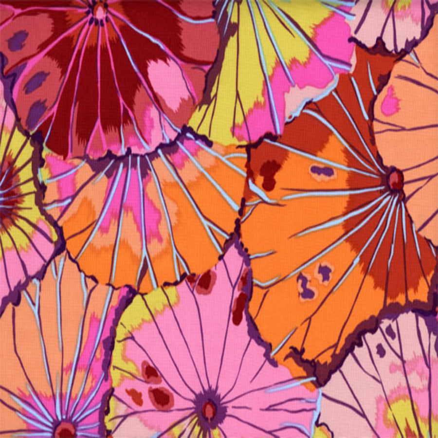 Kaffe Fassett : Lotus Leaf in Red : Free Spirit