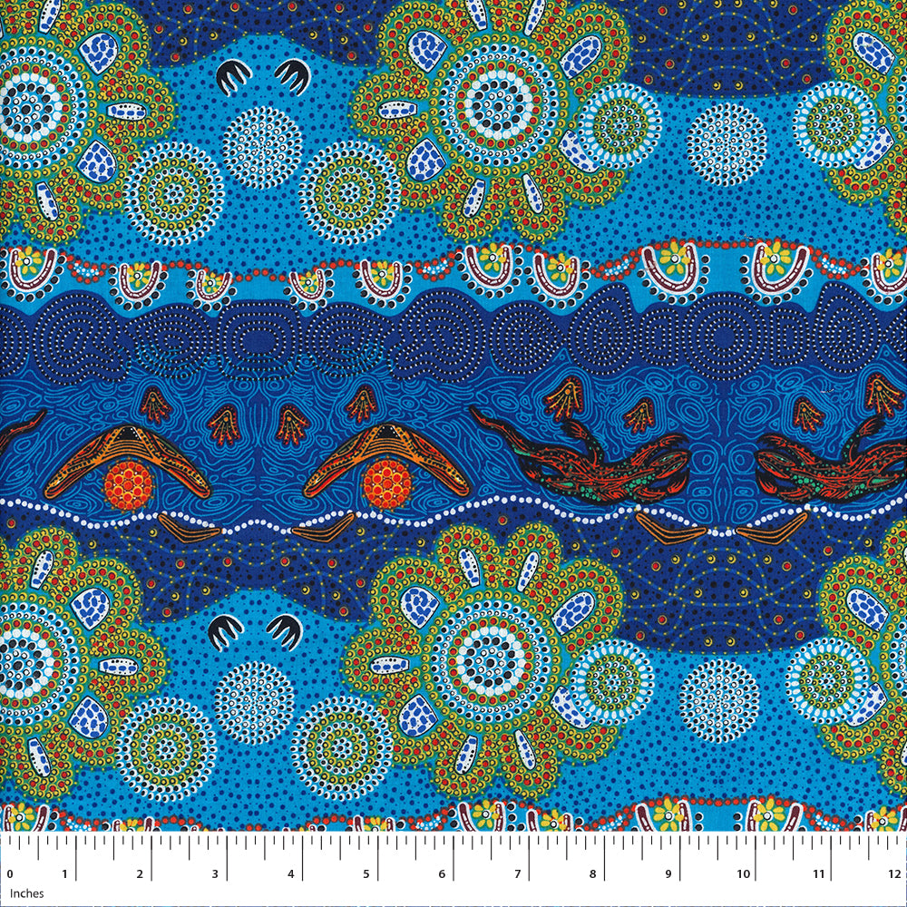 Home Country in Blue by Tamara Murray May : M & S Textiles