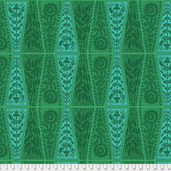 Triple Take by Anna Maria Horner Conservatory Chapter 4 : New Dresden Lace in Grass : Free Spirit Fabrics