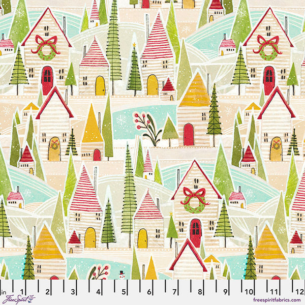 Oh, Christmas Tree by Cori Dantini : Cozy Cottages in Multi : Free Spirit