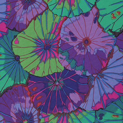 Kaffe Fassett : Lotus Leaf in Purple : Free Spirit