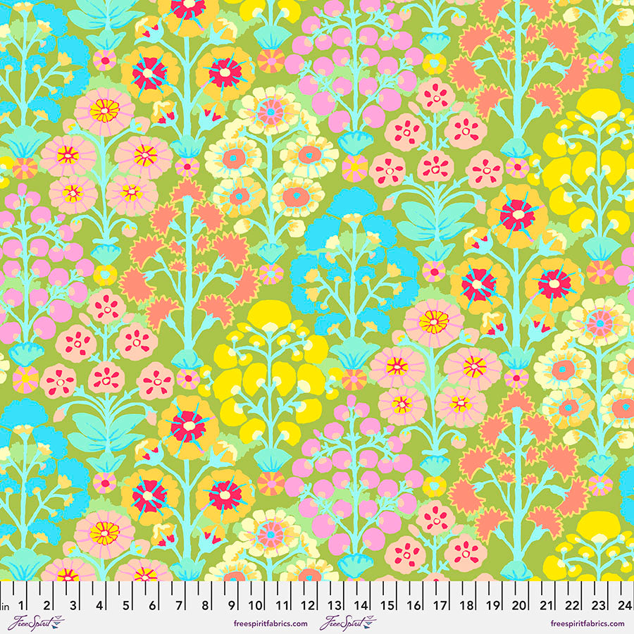 85 & Fabulous by Kaffe Fassett : Sprays in Lime : Free Spirit
