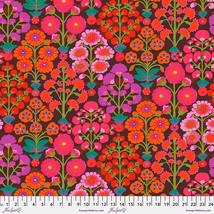 85 & Fabulous by Kaffe Fassett : Sprays in Red : Free Spirit