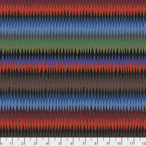 Kaffe Fassett : Diamond Stripe in Burnt : Free Spirit