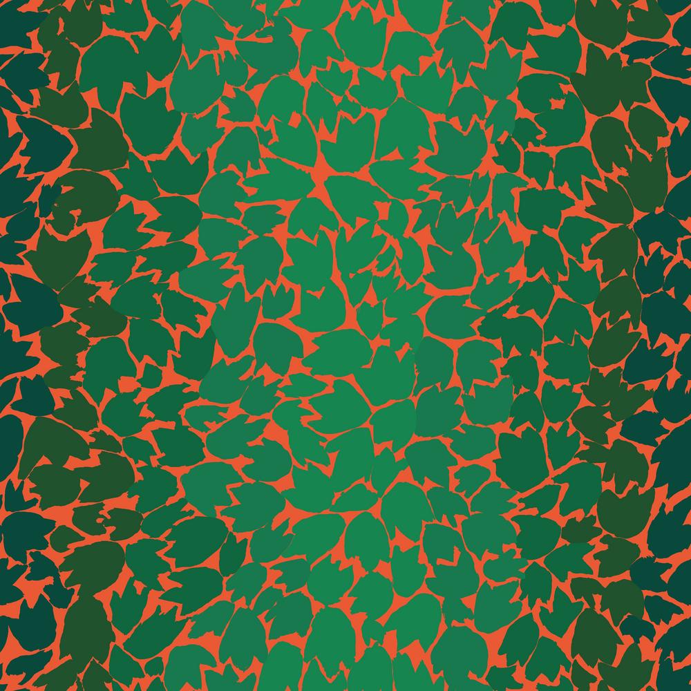 Kaffe Fassett : Ombre Leaves in Green : Free Spirit