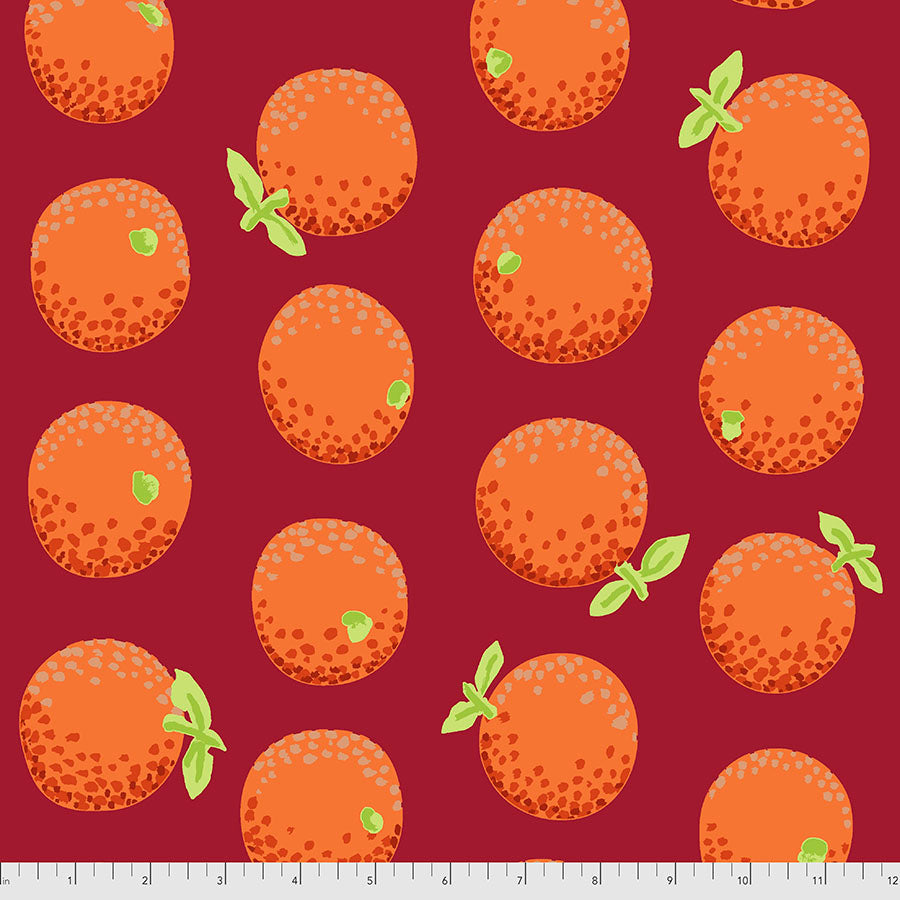 Kaffe Fassett : Oranges in Maroon : Free Spirit